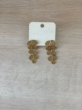 Charlies Gold Leaf Cascade Earrings